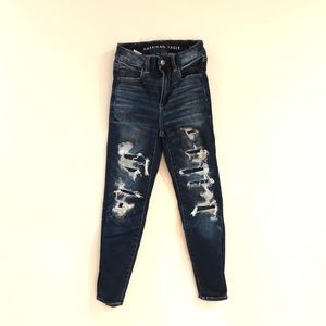 American Eagle High Rise Ripped Jeggings
